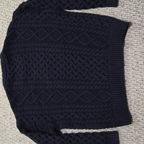 Brunette The Label Black Cable Knit  Sweater - Picture 7 of 10